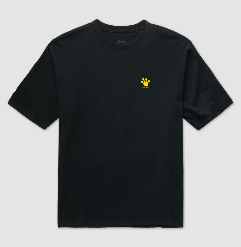 Camiseta Oversized Logo amarelo 