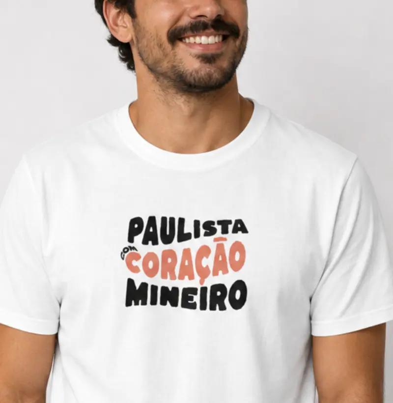 Paulista com Coração Mineiro - Camiseta