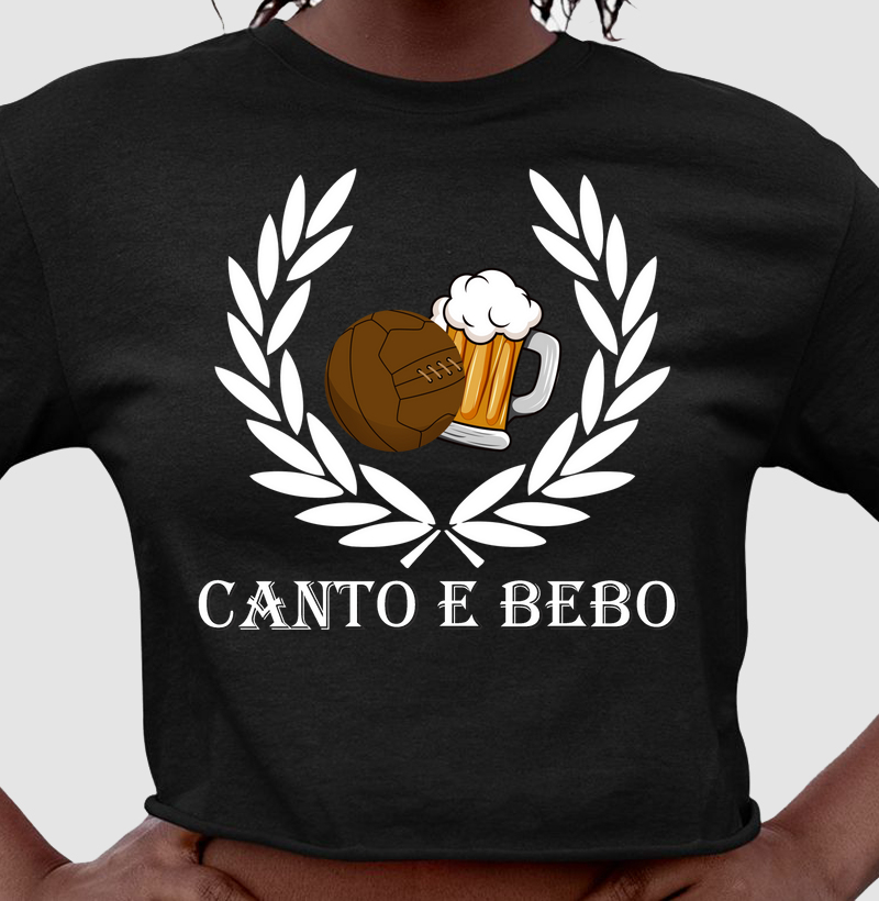 Cropped Canto e Bebo - Preta, Azul, Vermelho e Verde