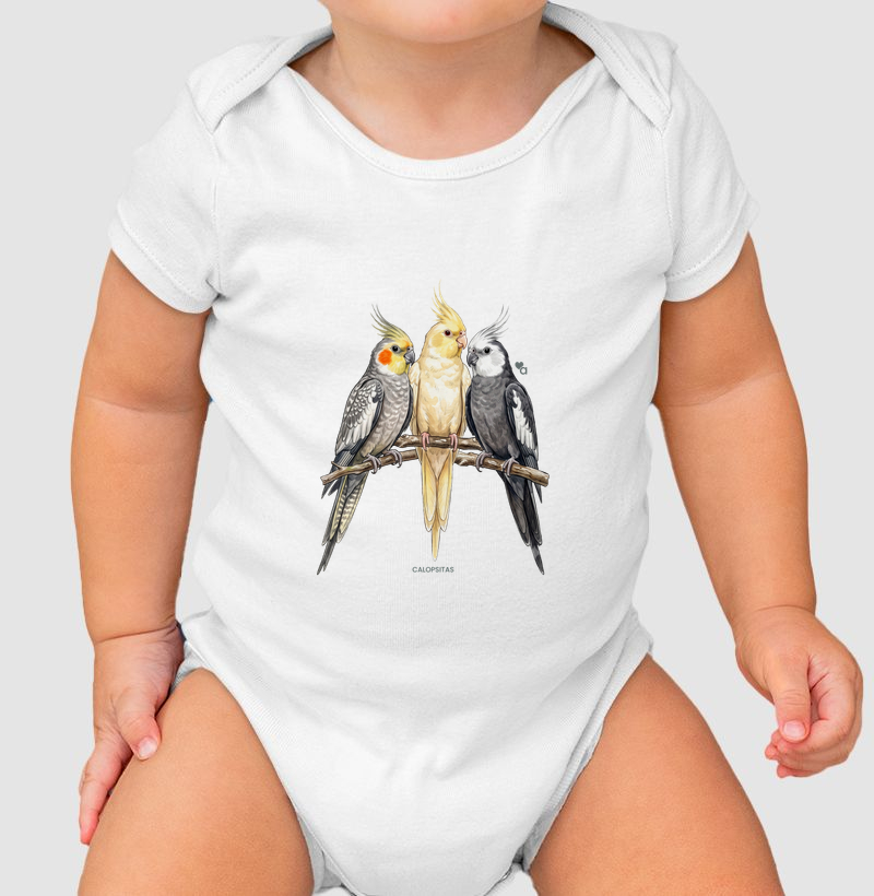 Aves - Calopsitas - Body Infantil
