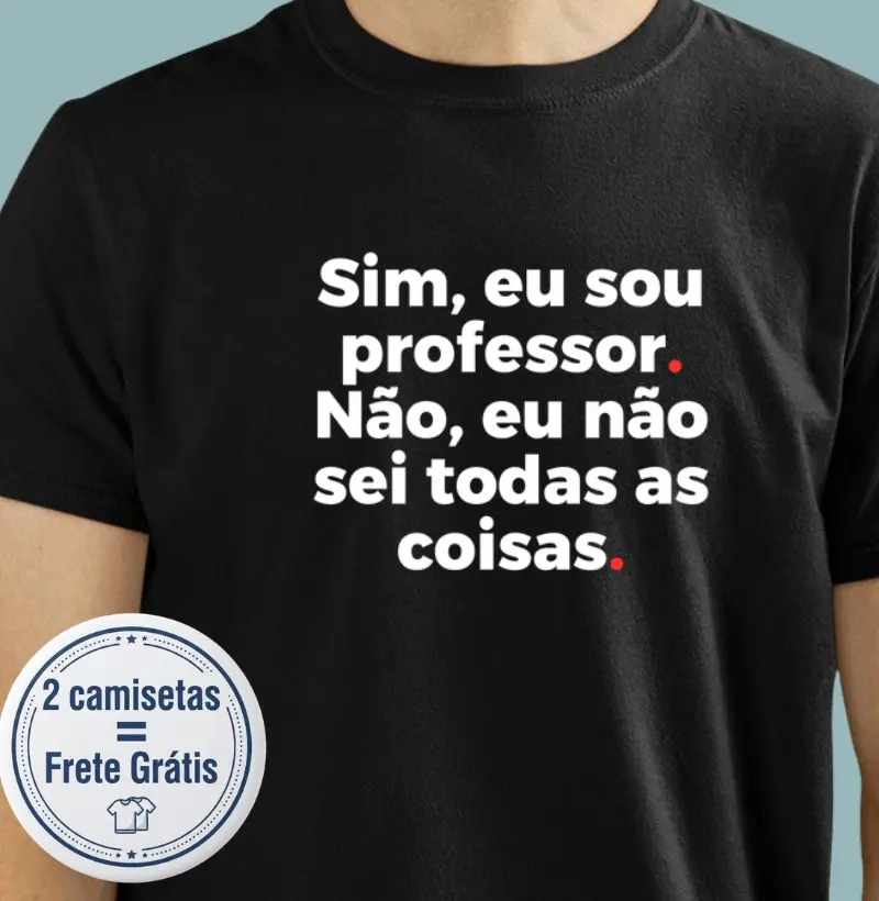 Camiseta Premium Professor/Pedagogo