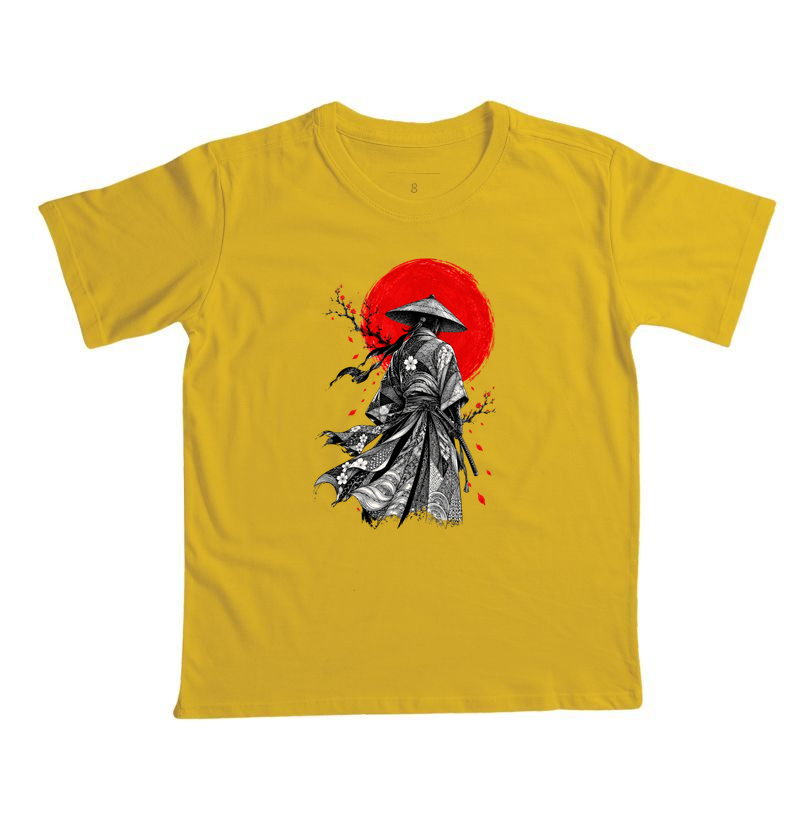 Samurai — Traços do Sol - Camiseta Infantil