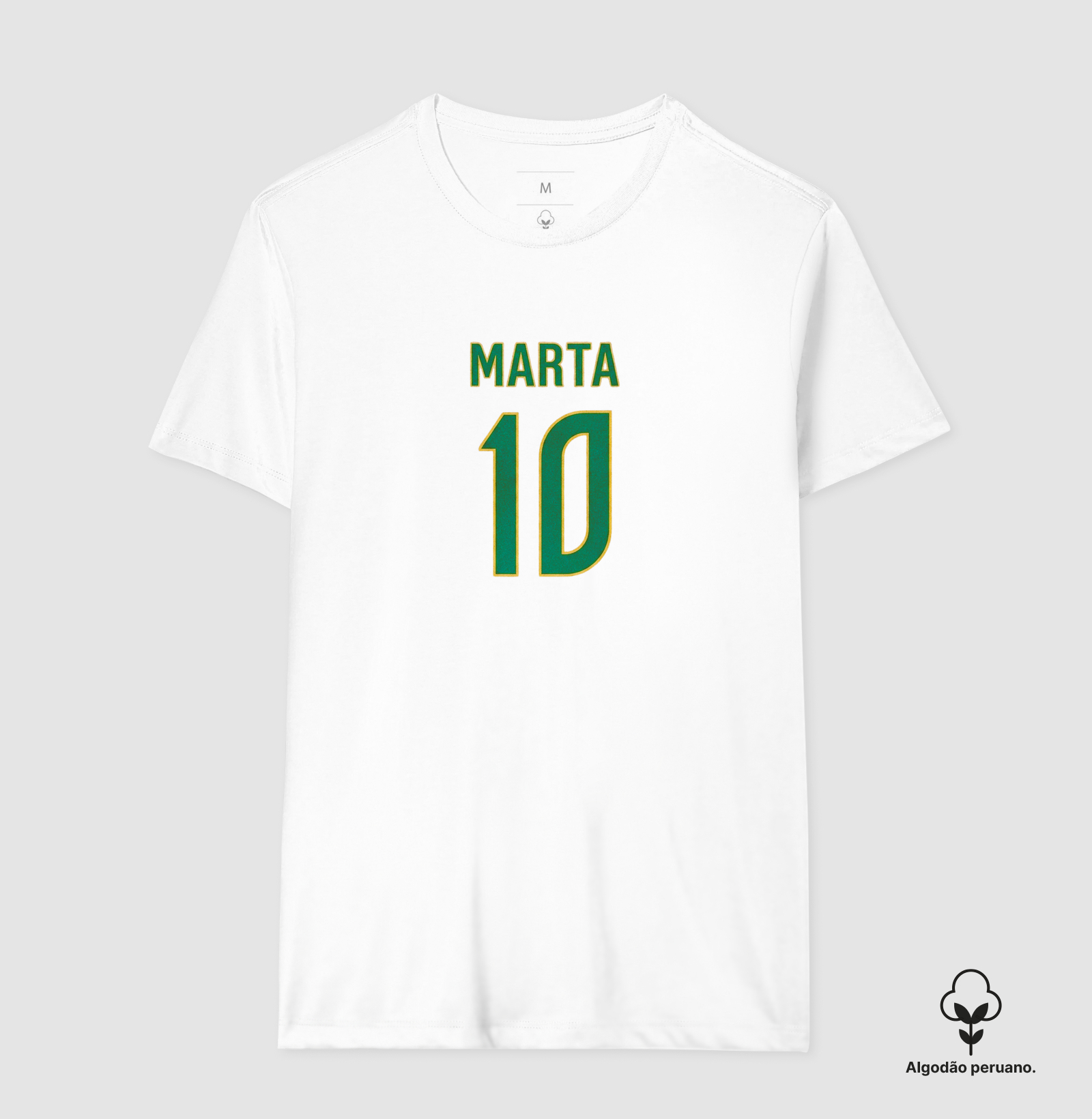 feminina de futebol estampa "marta 10" joga bonita