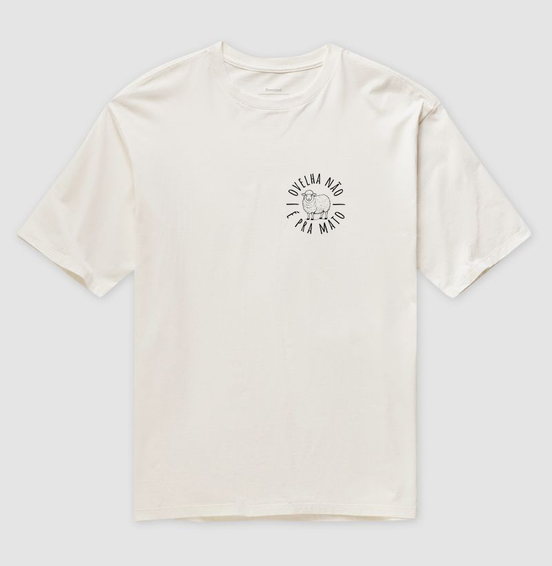 Camiseta Ovelha não é pra mato mini (oversized)