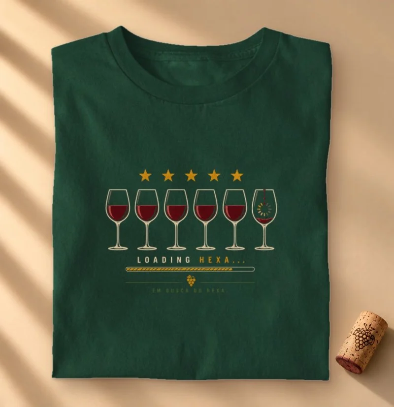 Camiseta Vinho - Loading Hexa