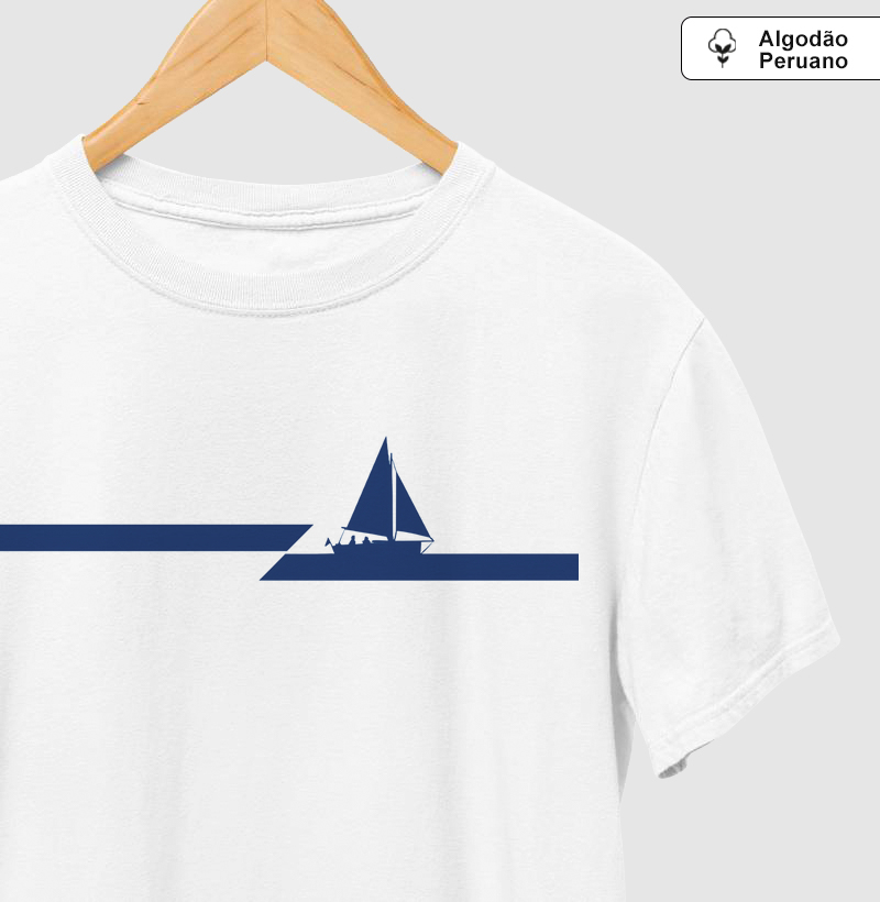 Veleiro navegando - Algodão Peruano Premium