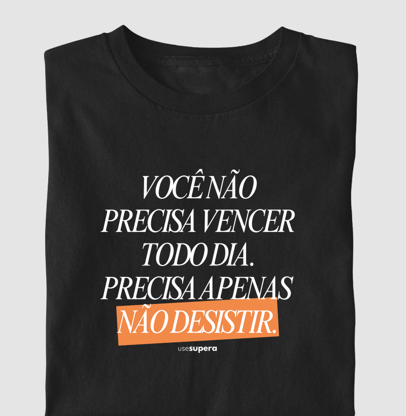 "Não desistir"