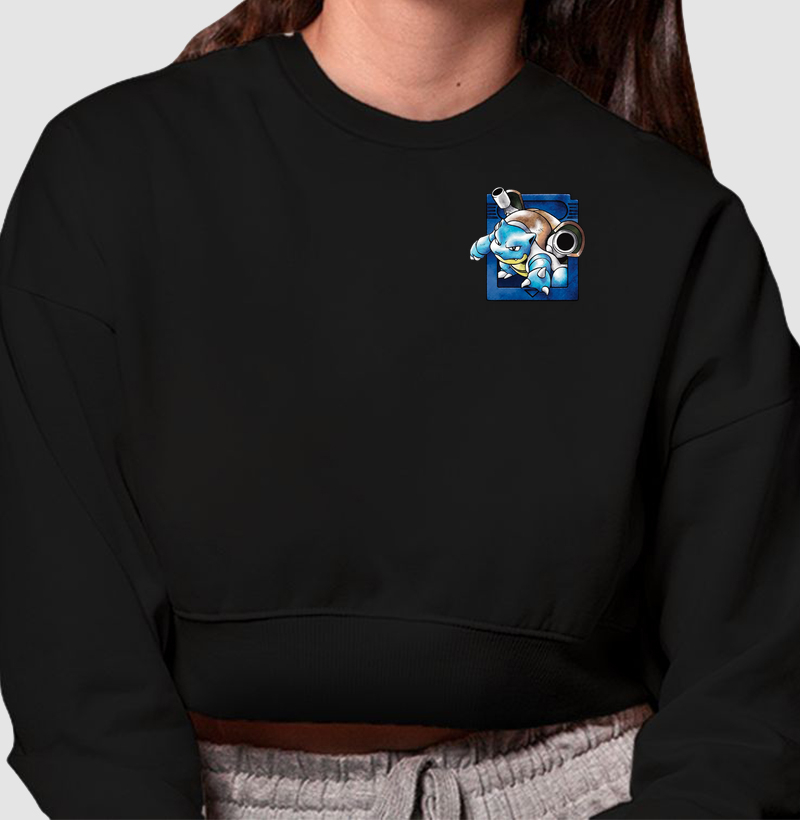 Cartucho Edition- Blastoise - Cropped Moletom