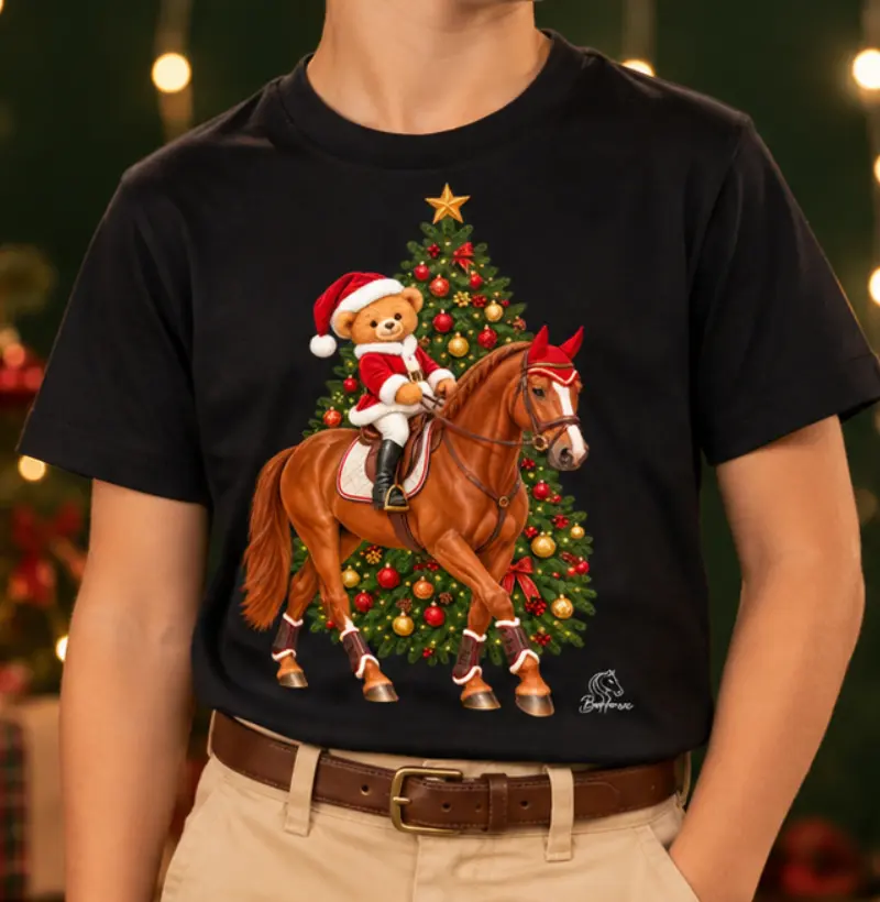 Natal Hipismo KIDS  - Camiseta Infantil
