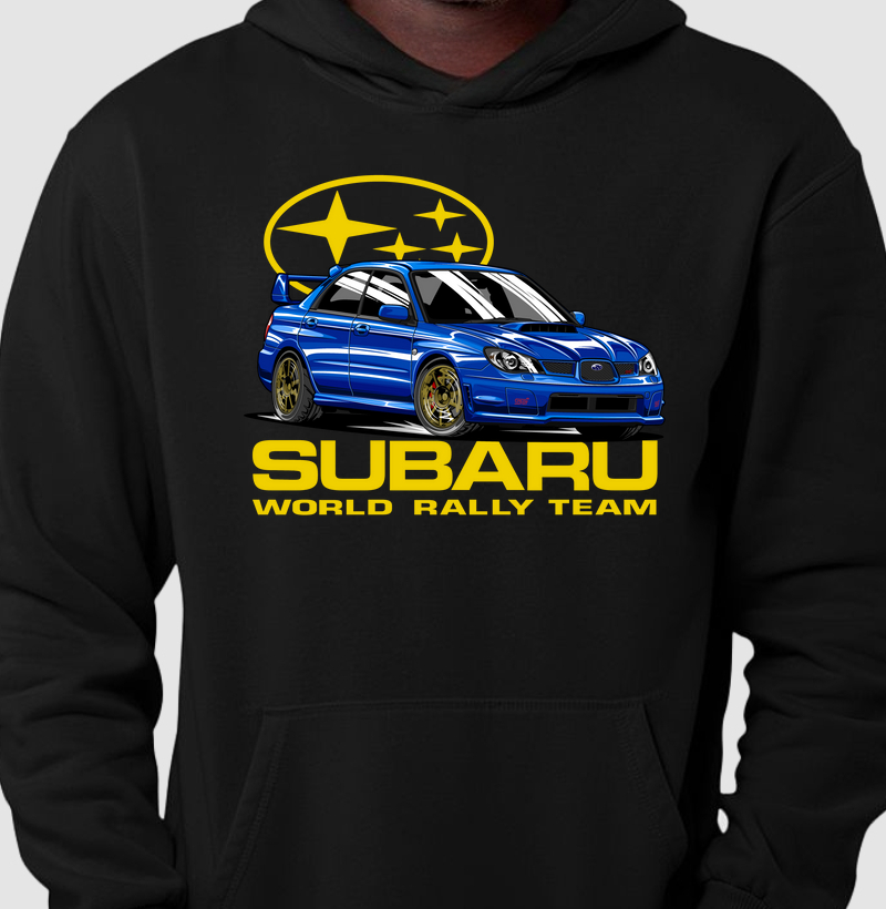 WRX STI Hawk azul com amarelo