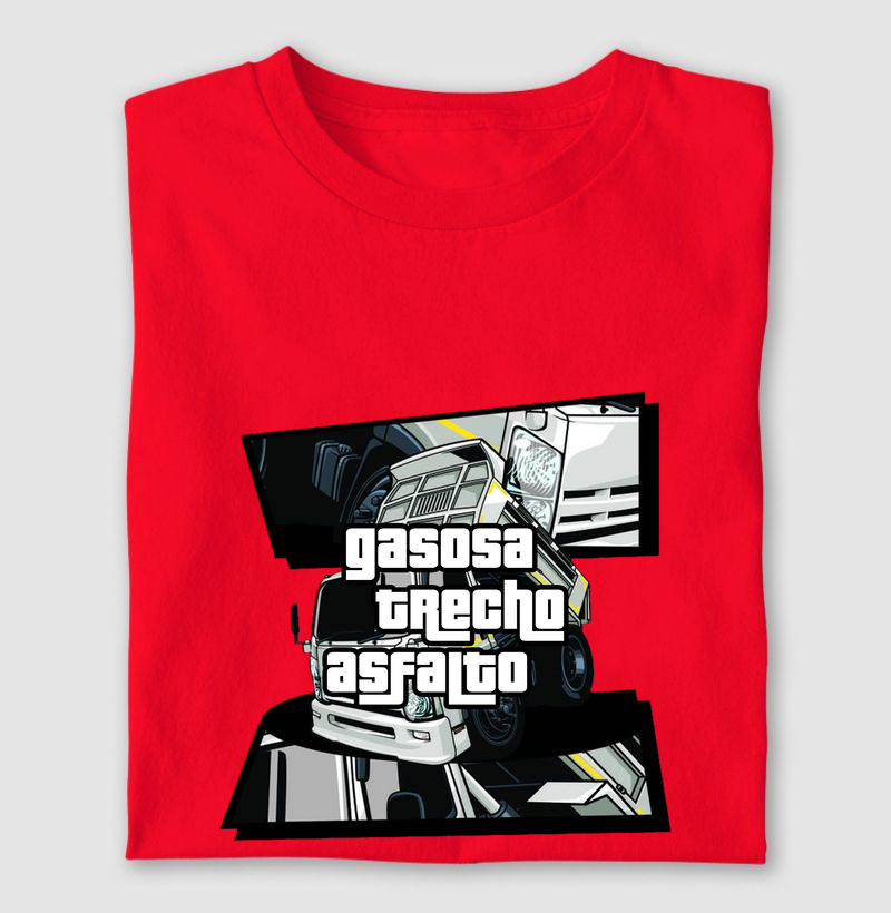 Gasosa, trecho e asfalto