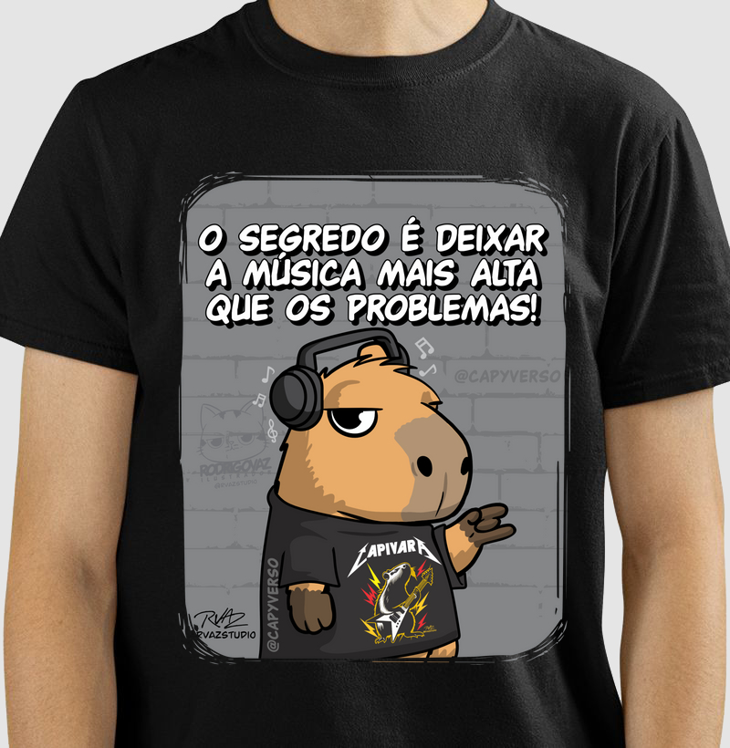 Camiseta Capivara Música