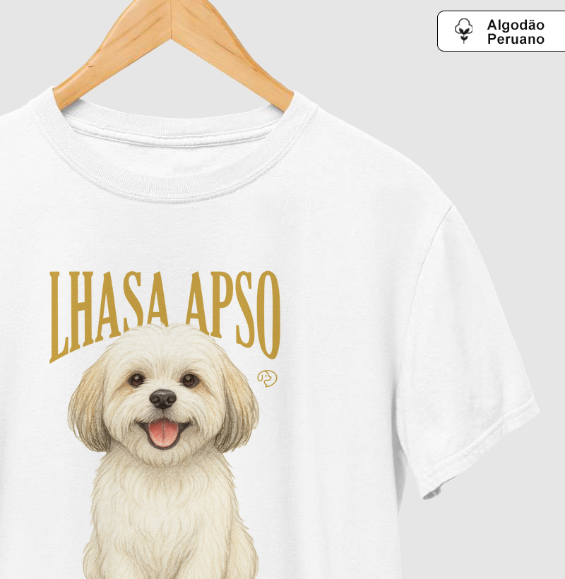 Lhasa Apso Branco Vintage