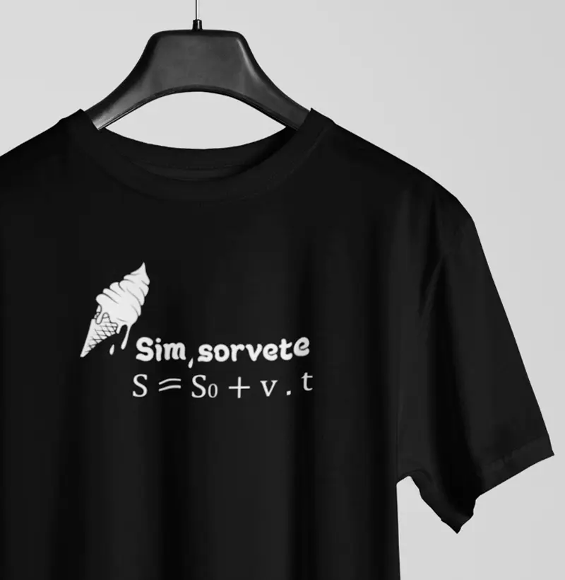 Camiseta - "Sim, sorvete"