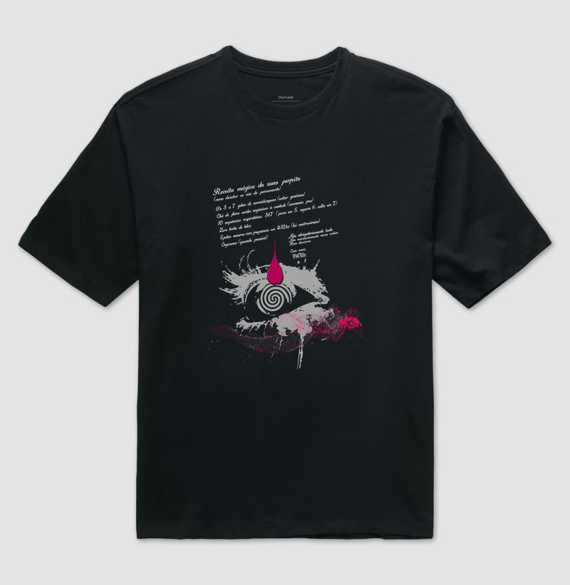 T-SHIRT OVERSIZED "SONO" / RECEITA MÁGICA 