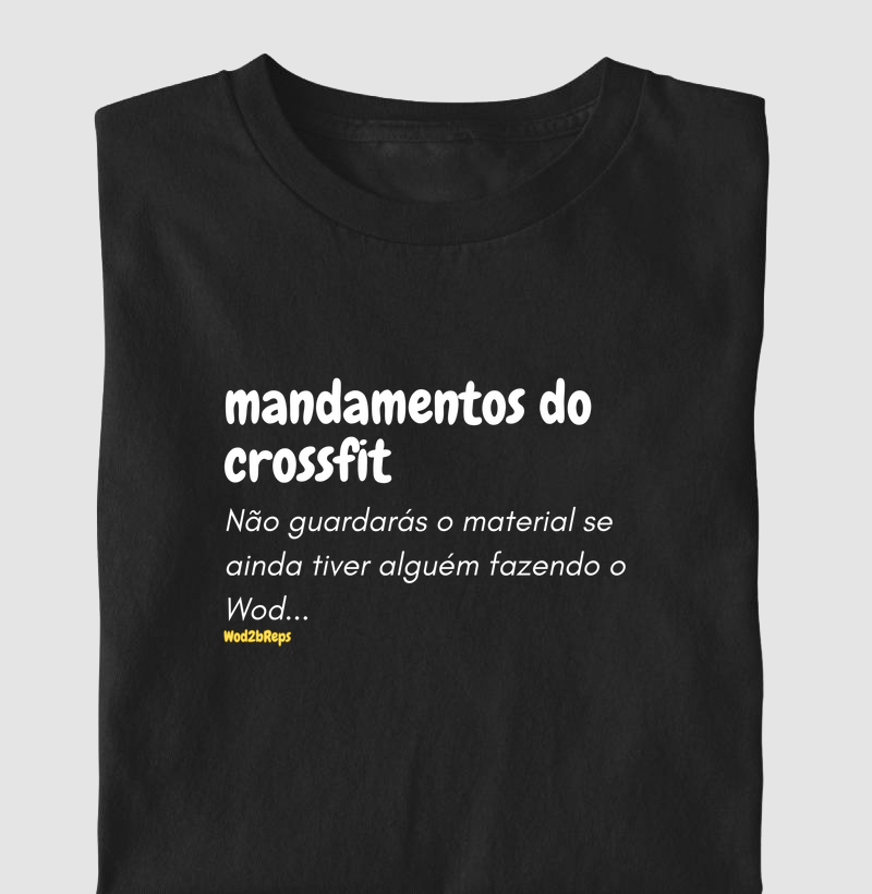 mandamentos do crossfit - não pegaras o material