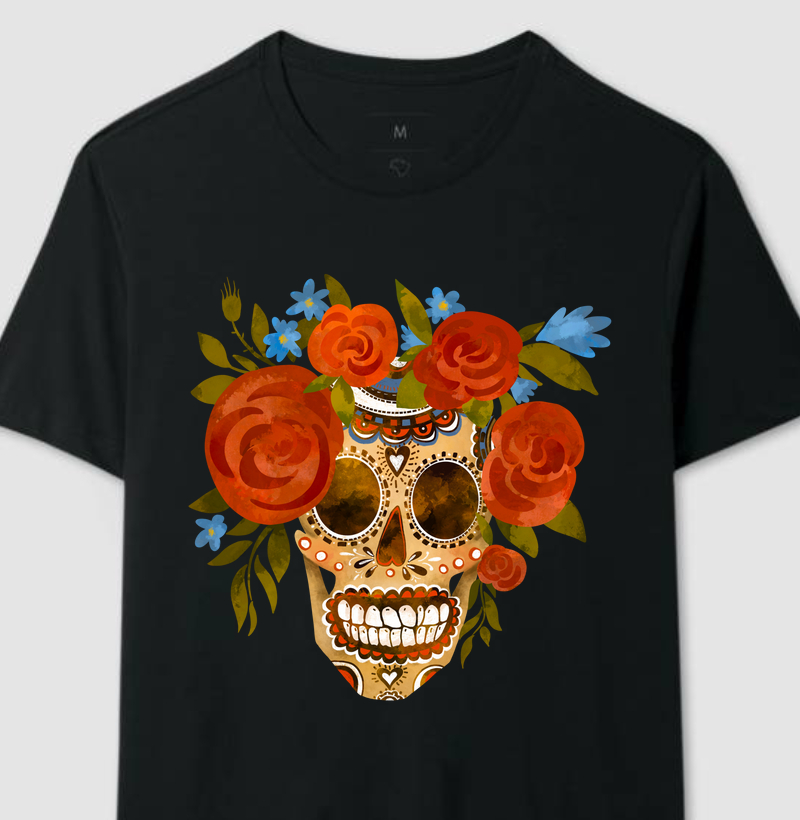 Coleção Caveiras Mexicanas - Rosas