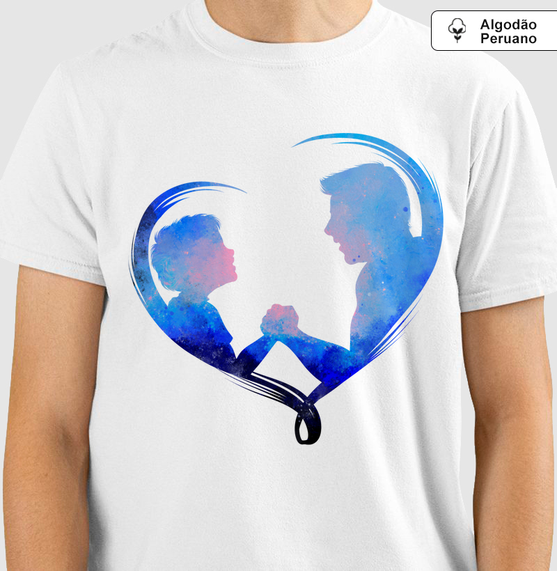 Camiseta Coleção Pai - Pai e Filho Azul
