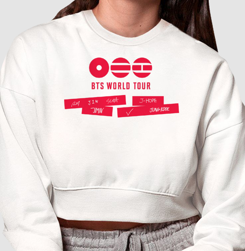 BTS WT Cropped Moletom