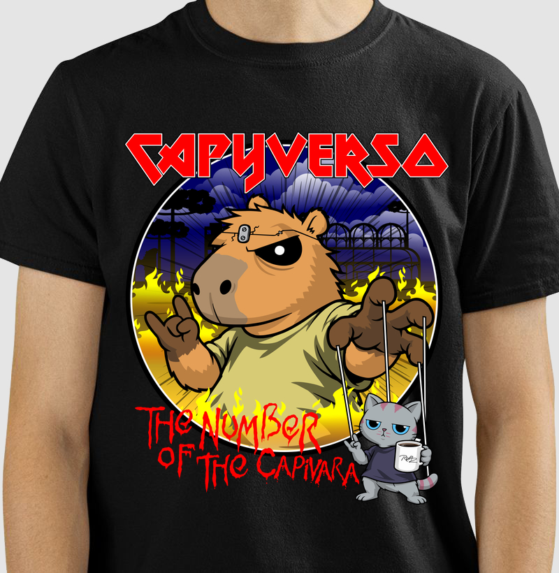 Capyverso Maiden The number - Camiseta
