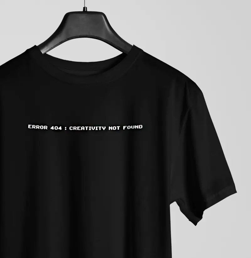 Camiseta - "Creativity not found"