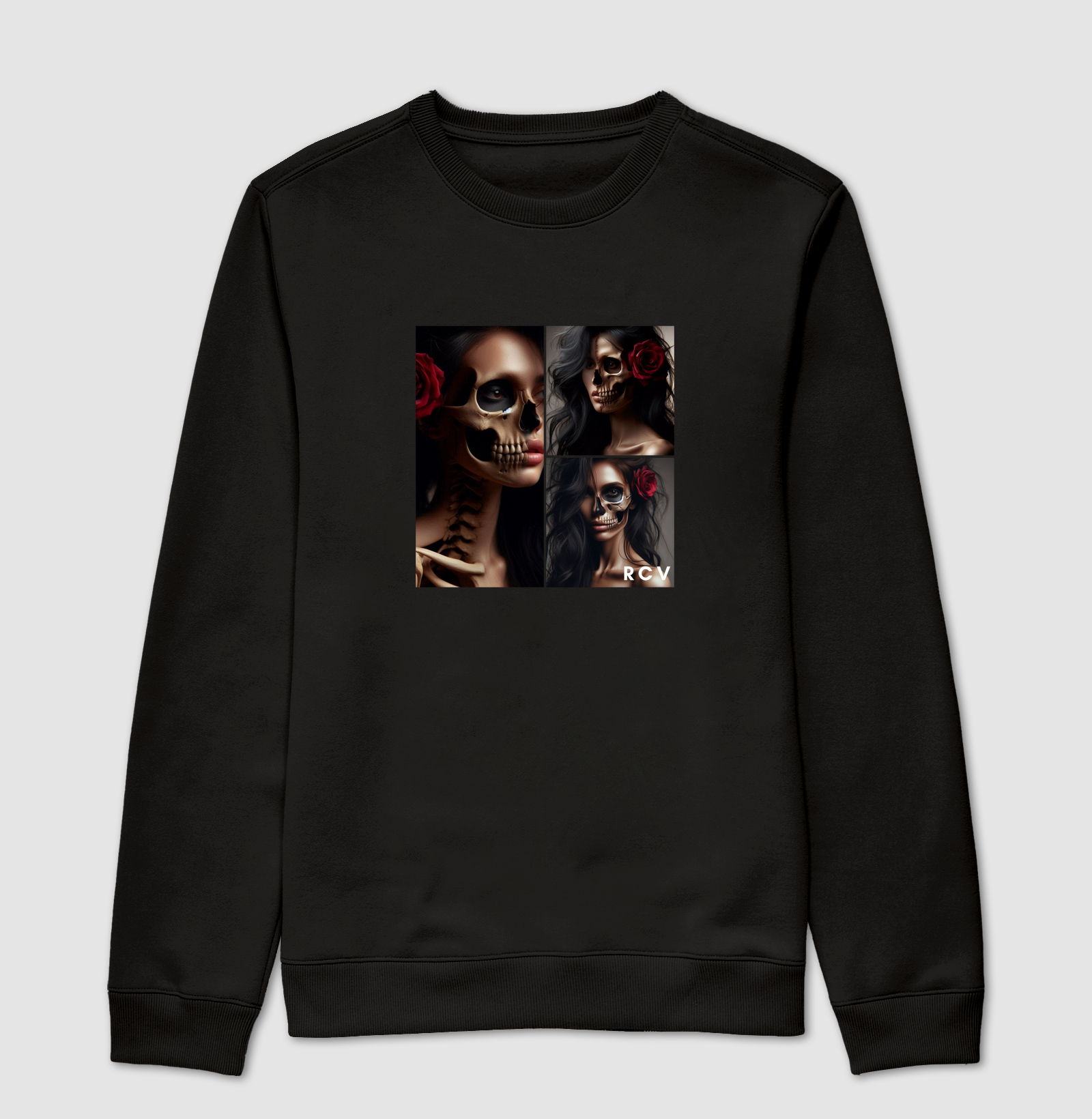 Camiseta RCV Rosa Caveira trio