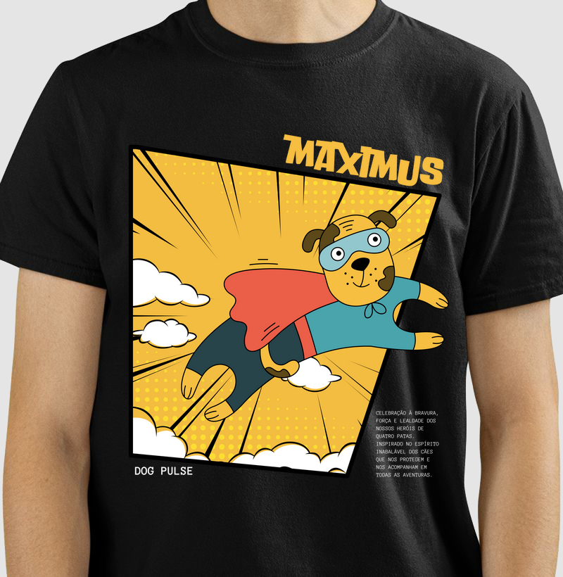 Camiseta Dog Pulse Maximus - Espírito Inabalável 
