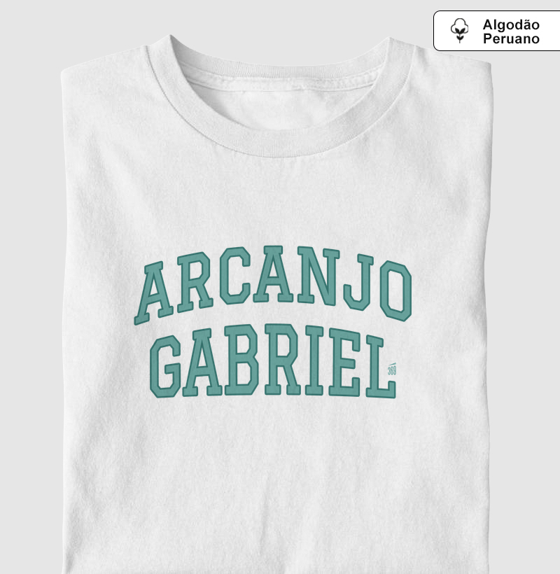 Arcanjo Gabriel - Camiseta Algodão Peruano