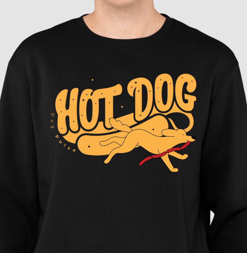 Suéter Moletom Dog Pulse Hot Dog - Dogão Raiz