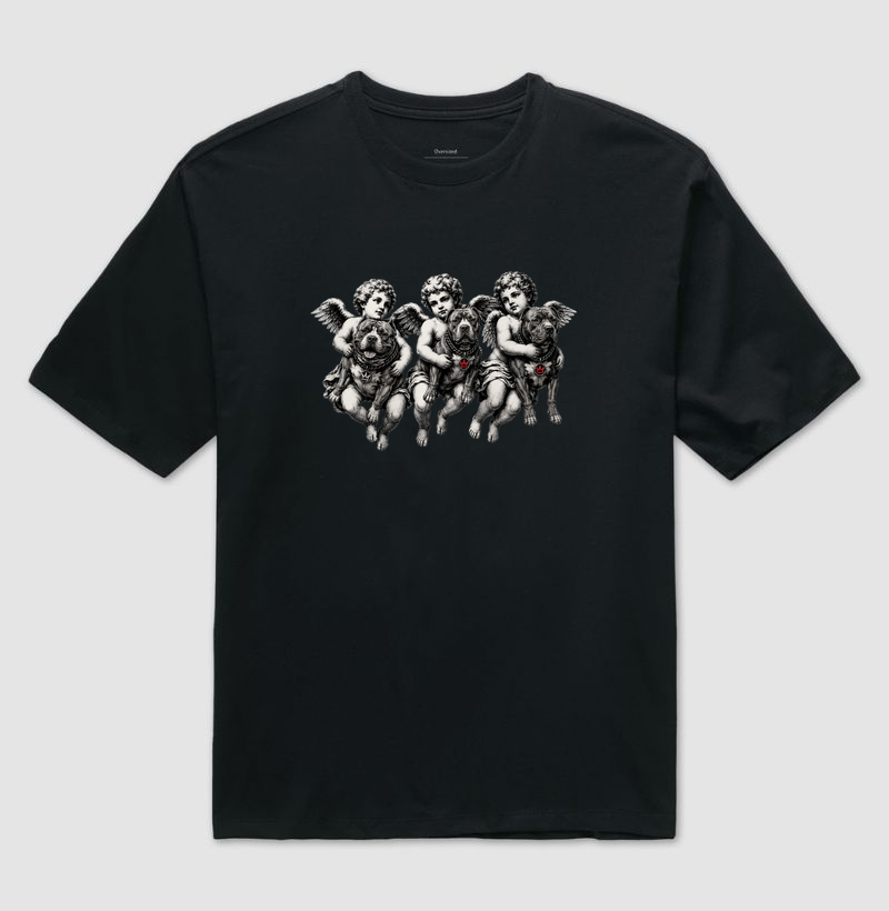 CÚPIDOS E PITS - Camiseta Oversized