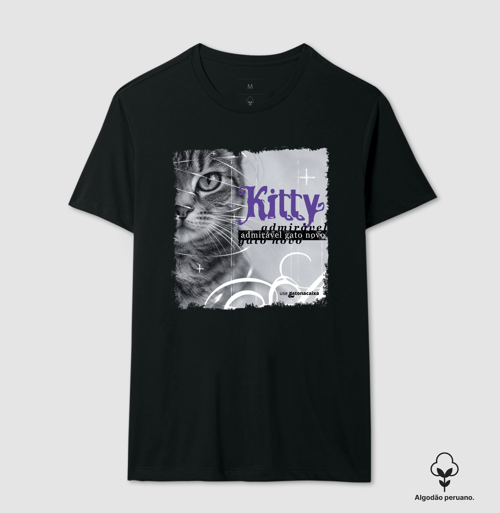 Kitty - Admirável Gato Novo - Camiseta Algodão Peruano