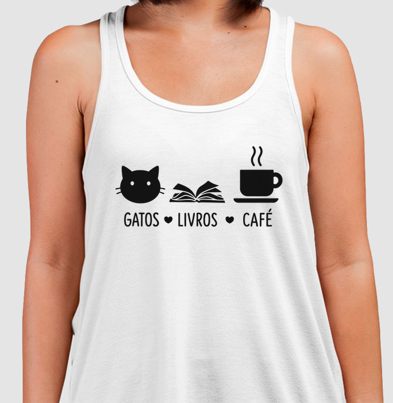 Gatos + Livros + Café