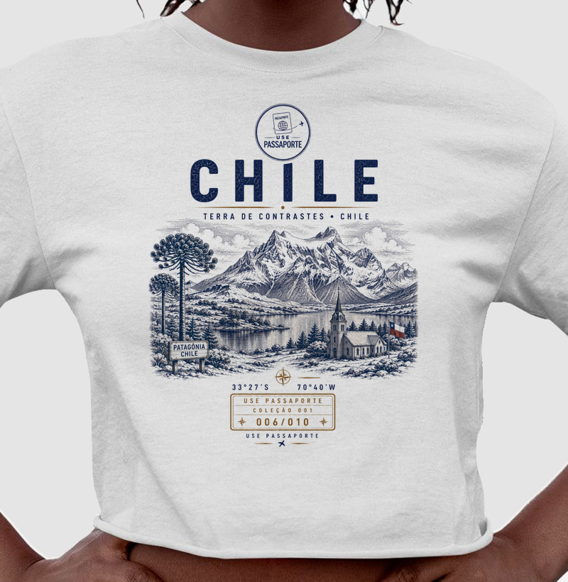 Cropped Chile Neve | Coleção 001 • 006/010 | Use Passaporte