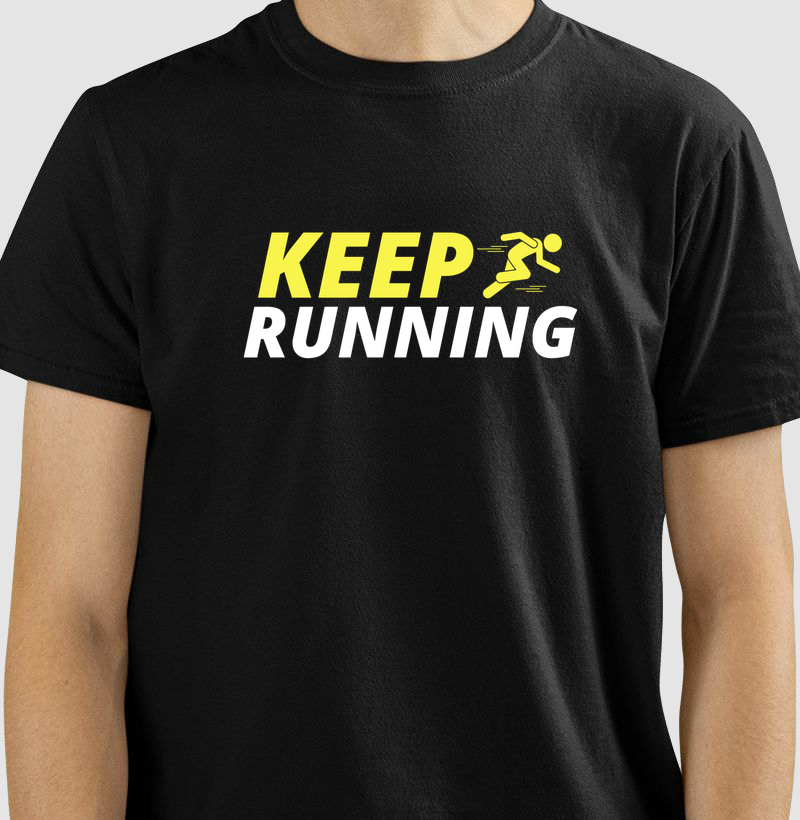 Camiseta Keep Running Corrida De Rua