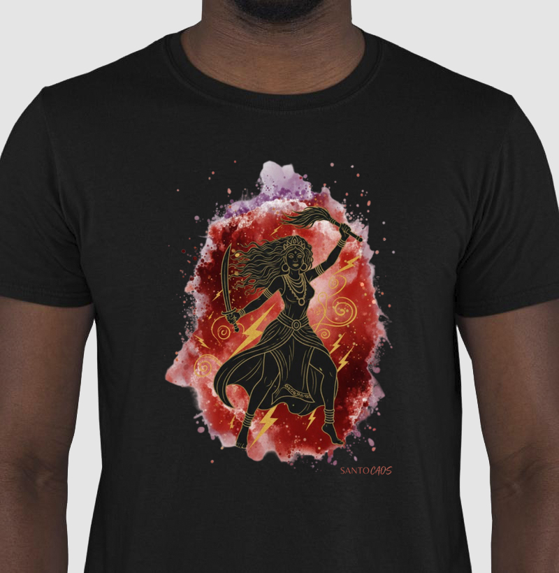 Camiseta Iansã - Eparrey e a Força dos Ventos (Aquarela)