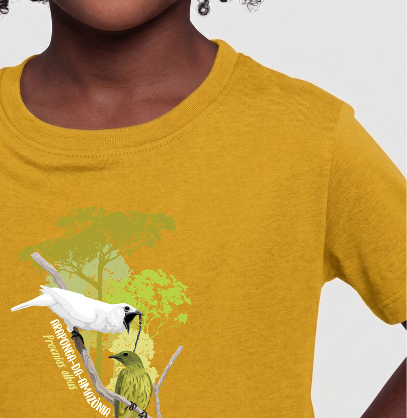 Camiseta Infantil Araponga-da-amazonia