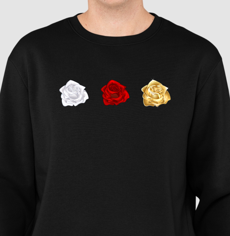 Moletom sem gorro Nossa Senhora Rosa Mística