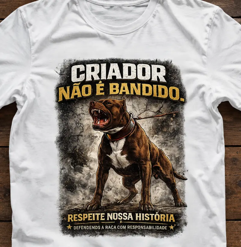 CRIADOR NÃO É BANDIDO. REPEITE NOSSA HISTÓRIA. DEFENDEMOS A RAÇA COM RESPONSABILIDADE.