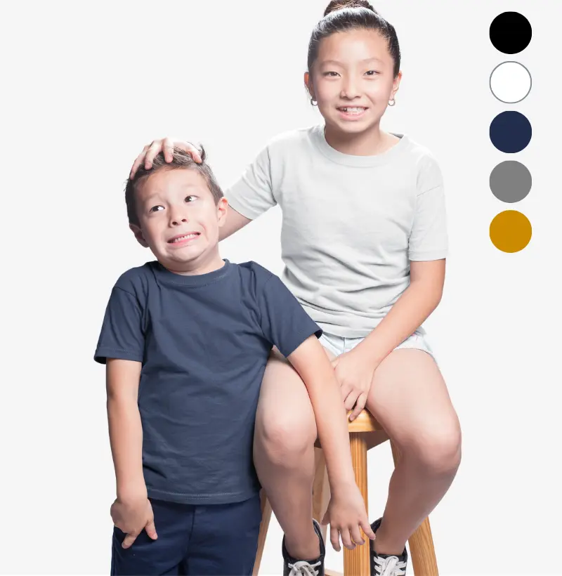 CAMISETA INFANTIL BÁSICA LISA