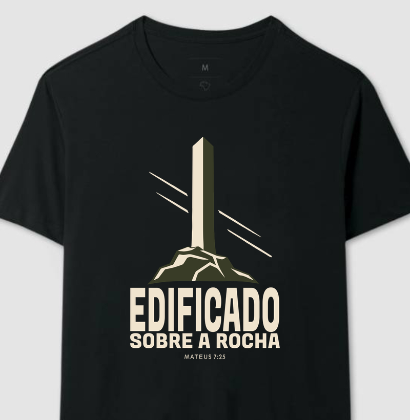 Edificado Sobre a Rocha - Camiseta