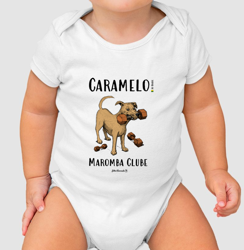 Body bebê Caramelo Maromba Clube 