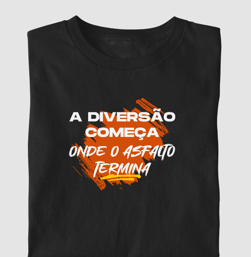 A diversão começa onde o asfalto termina