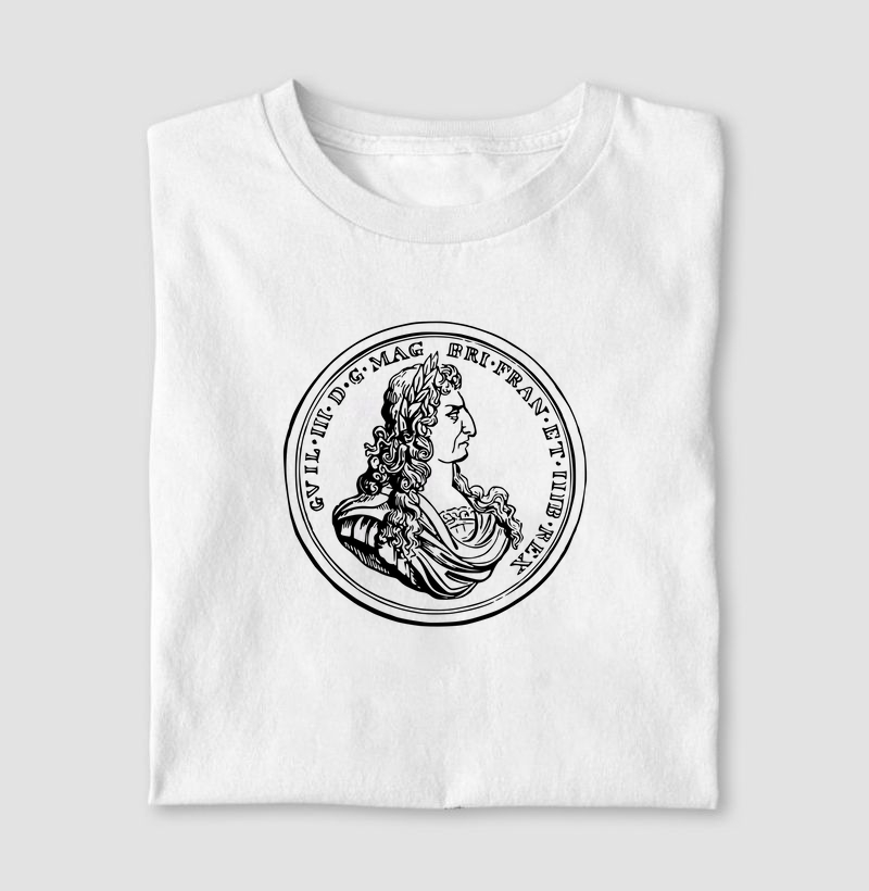 Camiseta Estampa Moeda Romana Preto