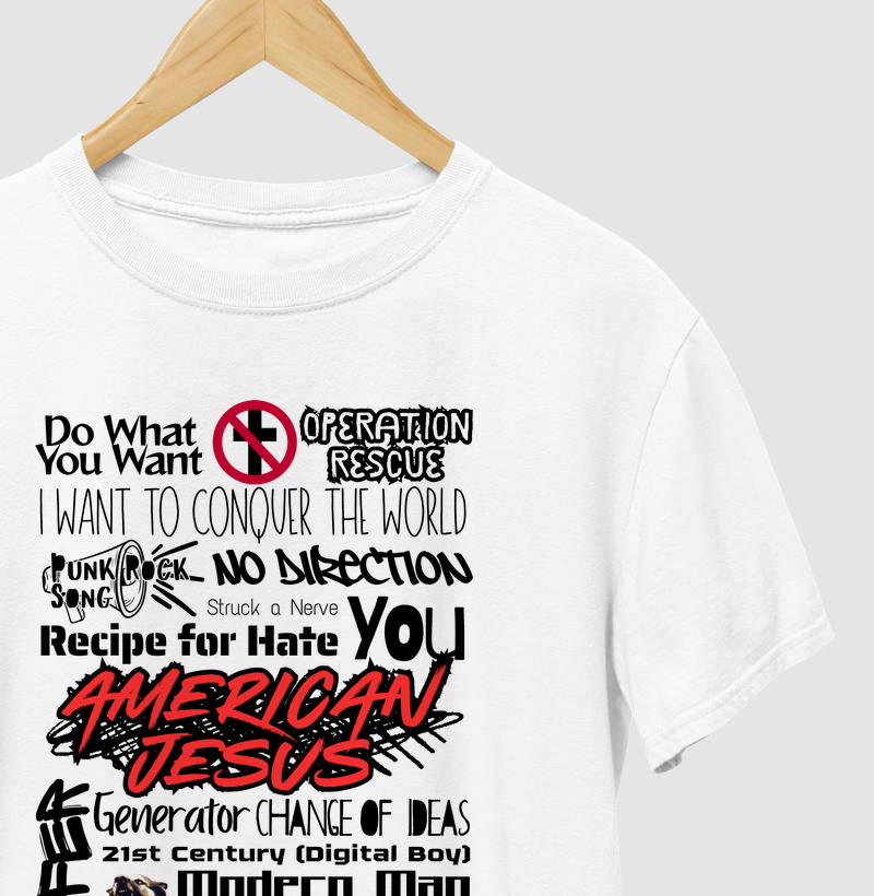 Camiseta Bad Religion - Músicas