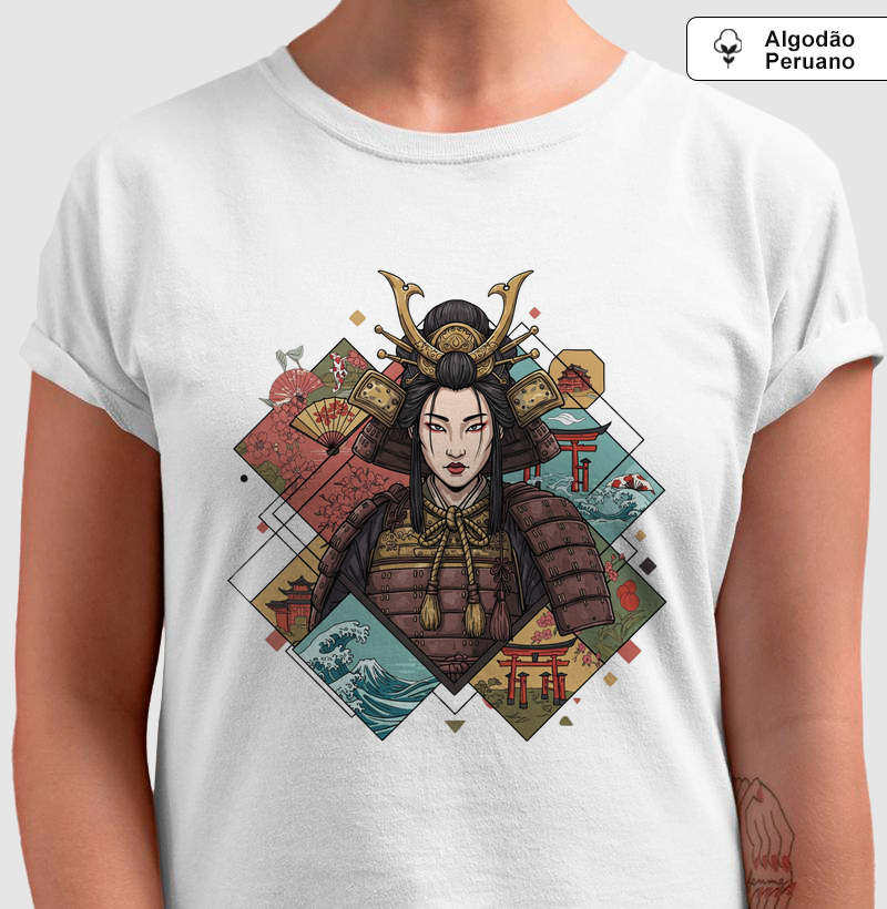 Onna-musha - Guerreira Samurai - Algodão Peruano