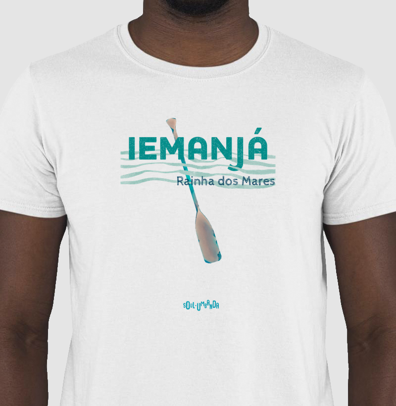 camiseta IEMANJÁ rainha dos mares masculina