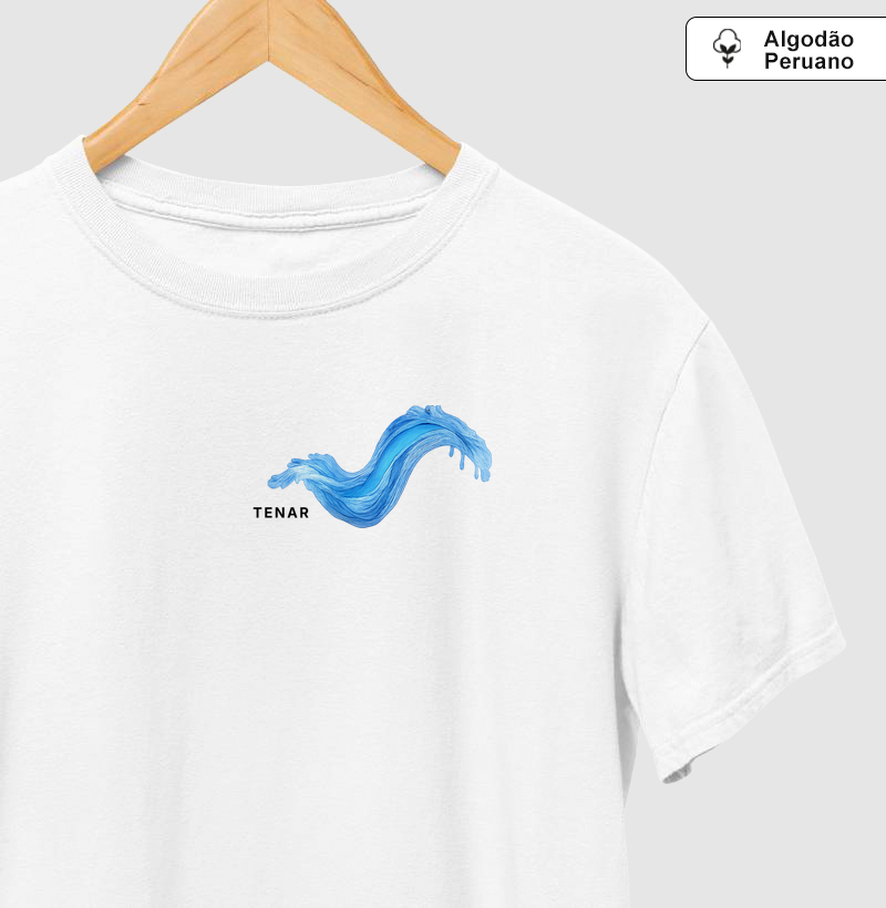 Camiseta Águas Correntes - Branca (Algodão Peruano)