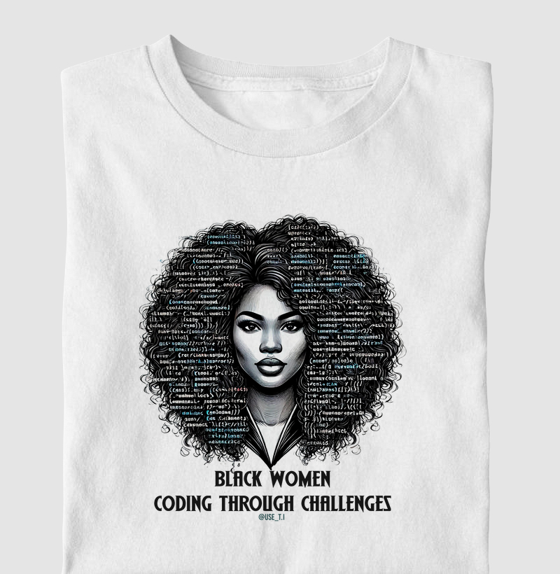 Camiseta Collab "Black Women coding"