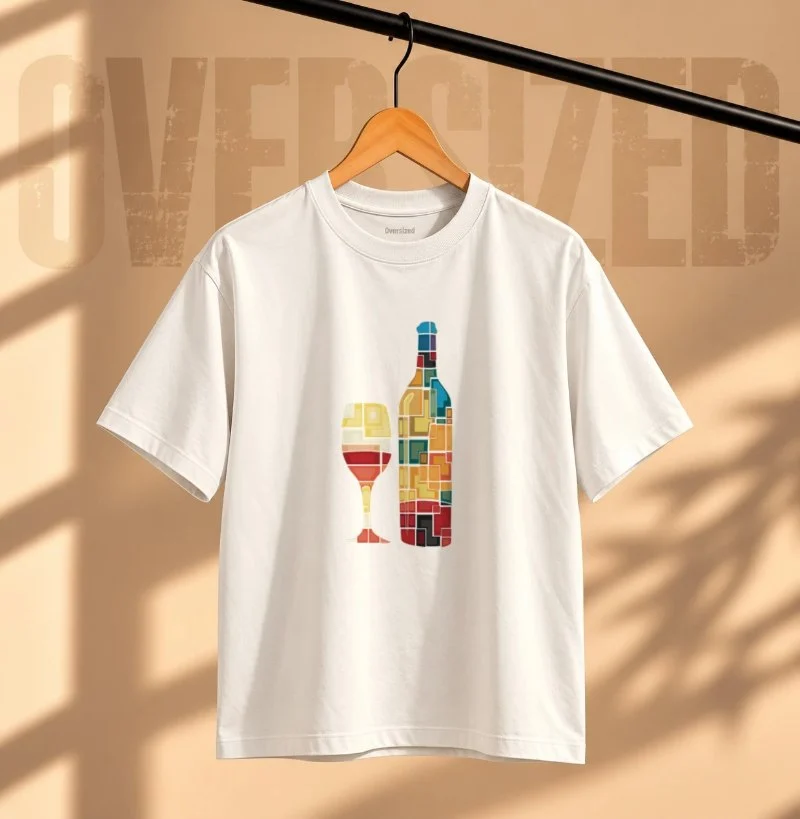 Camiseta A Arte do Vinho - Camiseta Oversized
