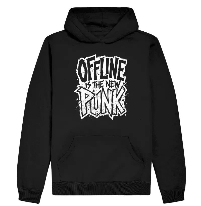 Hoodie Moletom Offline is the New Punk